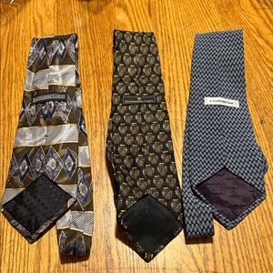 Claiborne Multi-Patterned Tie in Brown and Blue